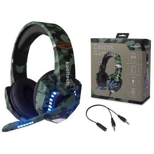 AURICULAR KOOLTECH CPH334 VERDE MILITAR GAMING
